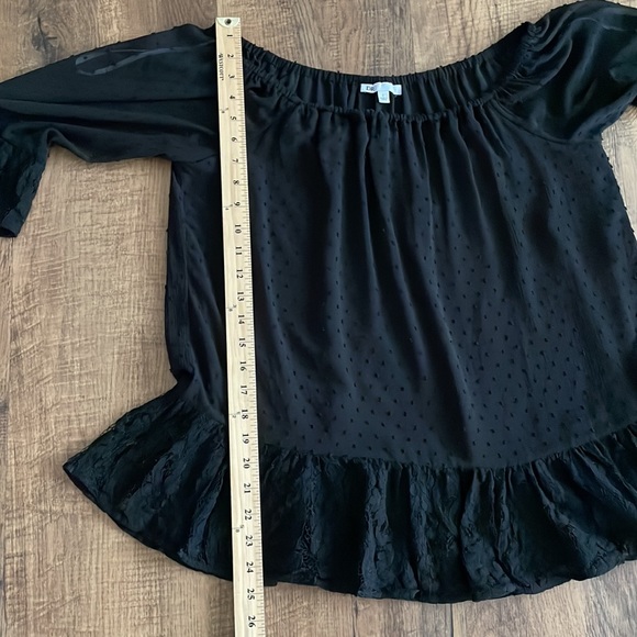 DR2 Nordstrom Black off the shoulder multi way wear Top size Large ECU - Picture 11 of 13